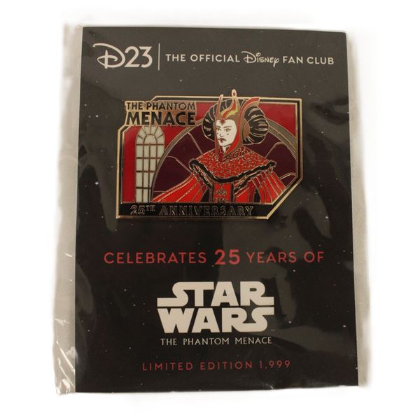 A 25th Anniversary Star Wars The Phantom Menace Pin.