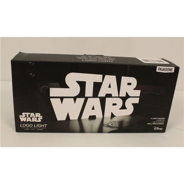 A Light-up Star Wars Logo Sign.