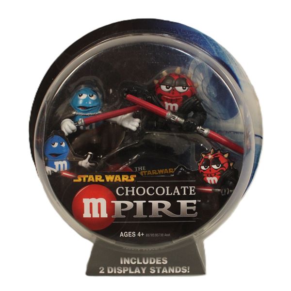 An M & M Star Wars Clone Wars Chocolate Mpire Character and Display Set.