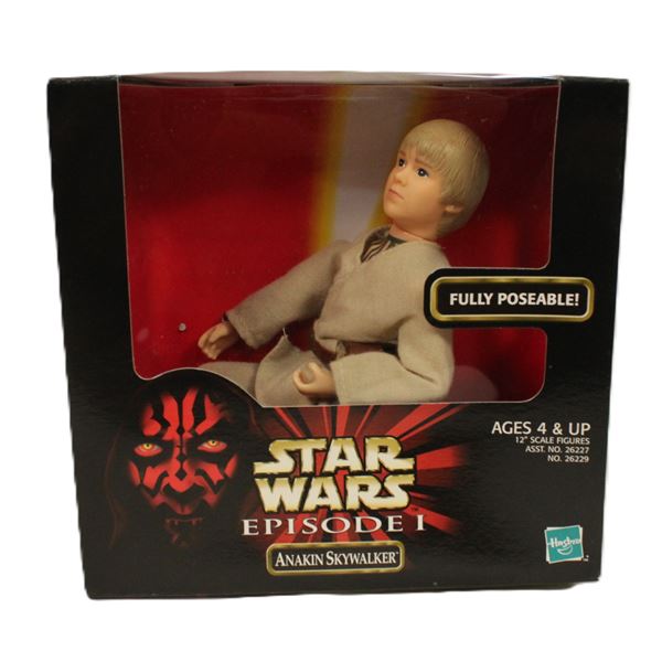 A Young Anakin Skywalker Fully Poseable Doll.