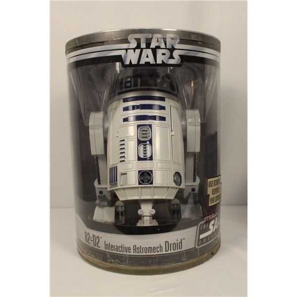 A Hasbro Interactive R2-D2 Astromech Droid.