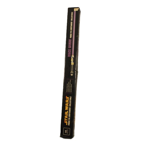 A Mace Windu Force FX Lightsaber.