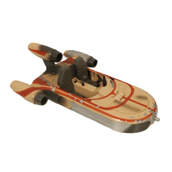 A Luke Skywalker Land Speeder Toy.