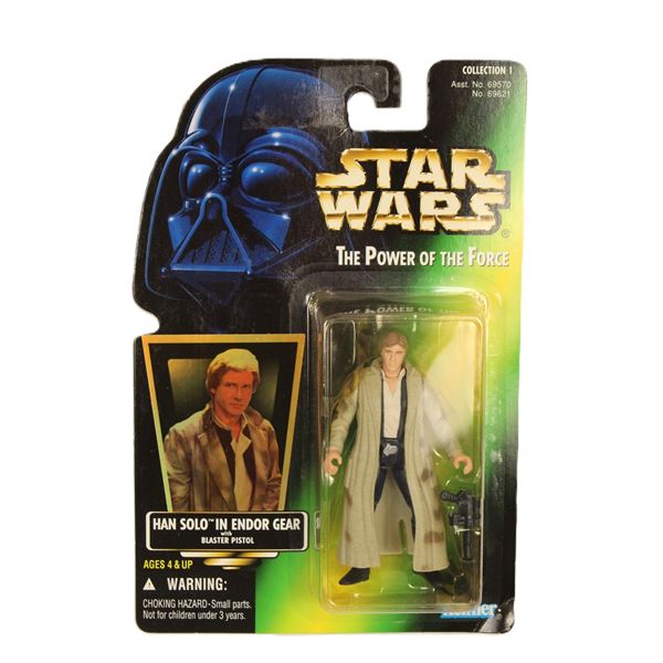 1996 Power of the Force Han Solo Endor Action Figure.