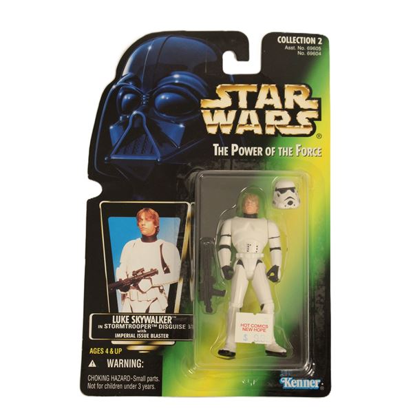 1996 Power of the Force Luke Skywalker Stormtrooper Action Figure.