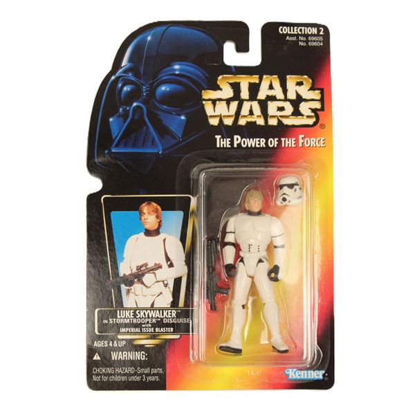 1996 Power of the Force Luke Skywalker Stormtrooper Red Card Action Figure.