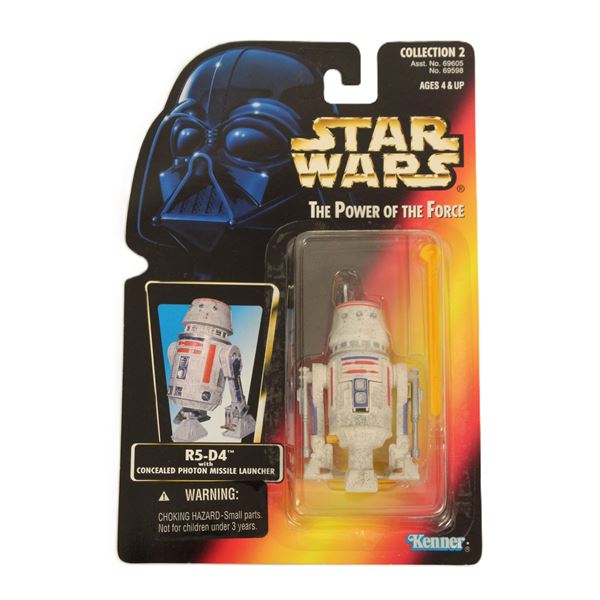 1996 Power of the Force R5-D4 Red Card Action Figure.