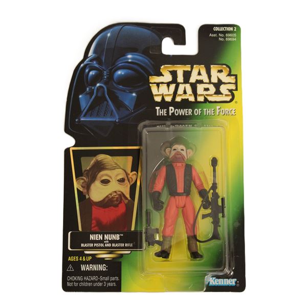 1997 Power of the Force Nien Nunb Action Figure.