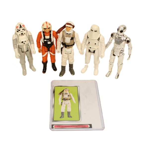 A Set Of (5) vintage Star Wars Action Figures.