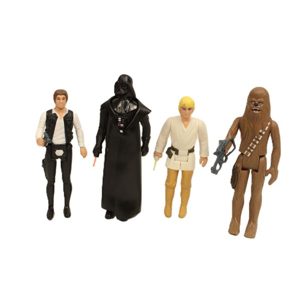 A Set Of (4) reproduction 1977 Star Wars Action figures