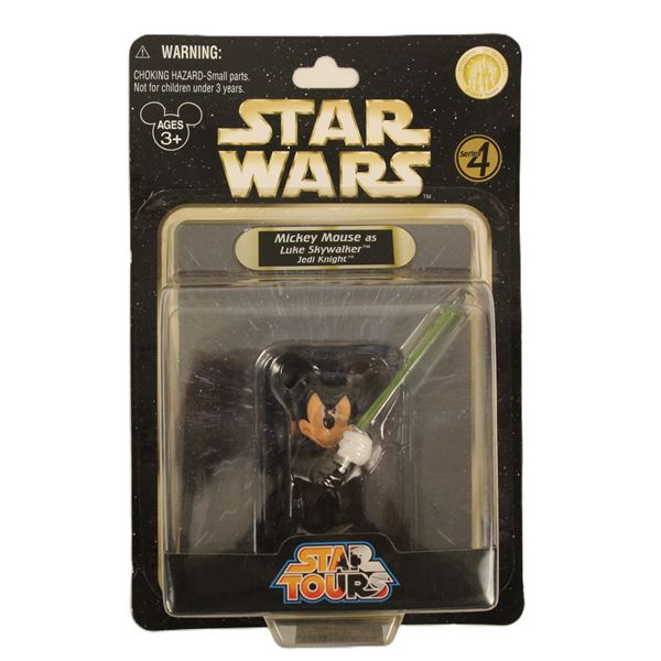 A Star Tours Mickey Mouse As Luke Skywalker Action Figure.