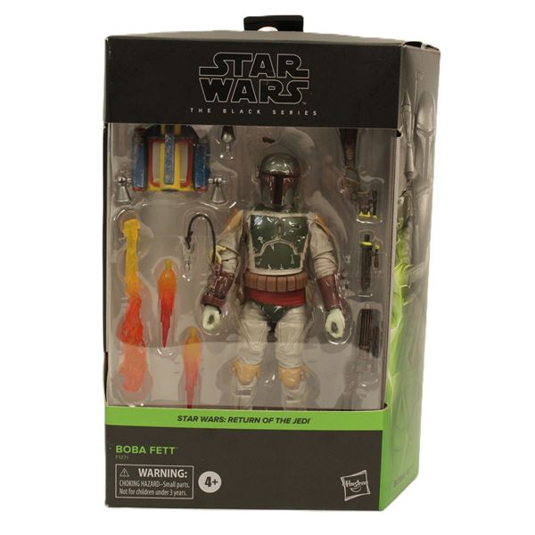 A Star Wars The Black Series Return Of The Jedi Boba Fett Action Figure.