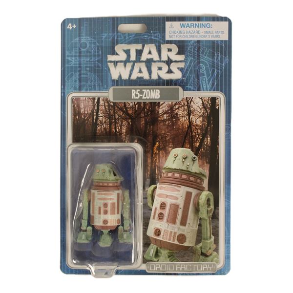 A Droid Factory R5-ZOMB Action figure.