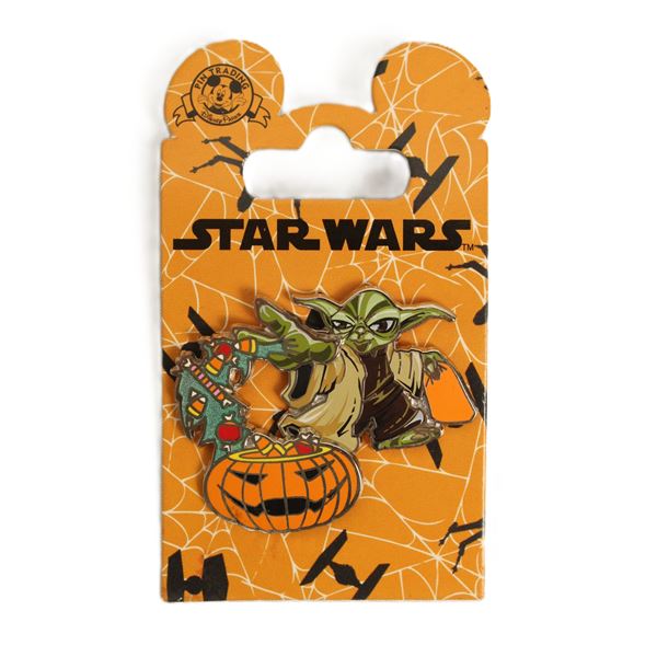 A Yoda Halloween Candy pin