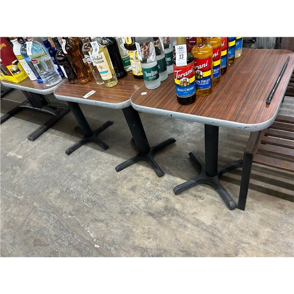3-Pedestal 2 Top Dining Tables - 3 X $