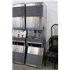 Image 1 : Follett Symphony Cubed Ice Machine/Dispenser on Cabinet Stand
