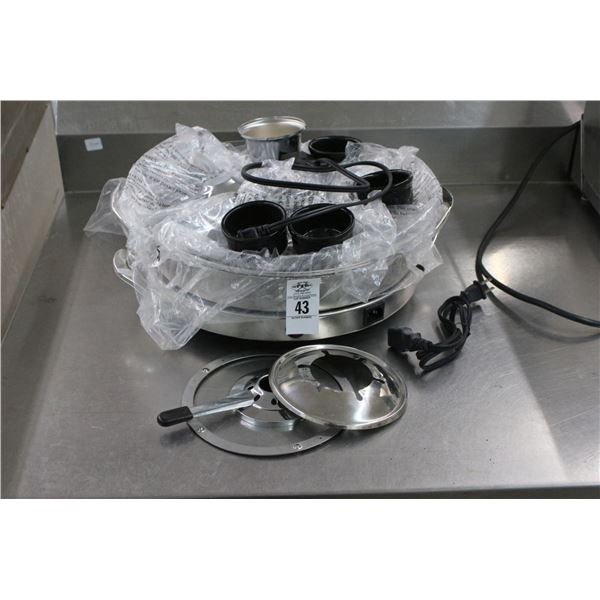 Heated Condiment Station w/Tray