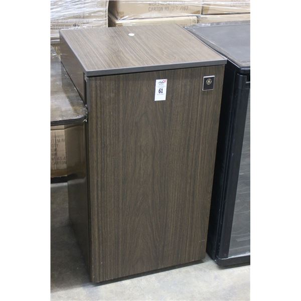 GE Faux Wood Trim Mini Frig