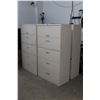 Image 1 : 4-Beige Metal 5 Drawer Lateral 4 Drawer Filing Cabinet - 4 X $