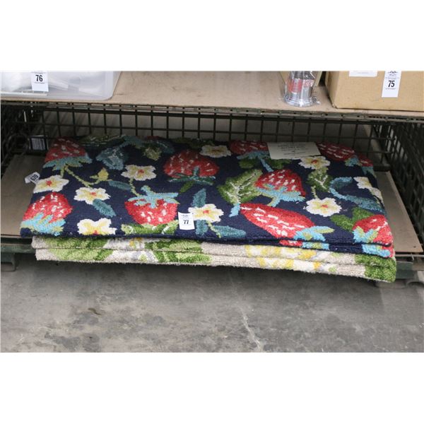 Floral Floor Mats - 4