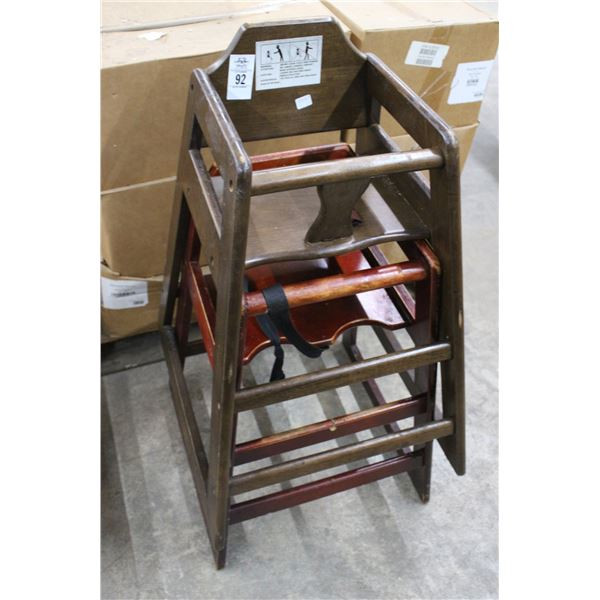 Oak High Chairs - 2