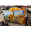 Image 1 : Large Oil On Board Colorfull Wall Art - 3 Pc.