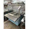 Image 1 : Colorpoint Rolling Electric Dbl. Food Warmer Buffet Cart w/Tray Slides/Sneeze Guard