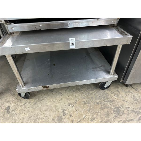 Rolling  2'  X  3'  Equip. Stand w/Undershelf
