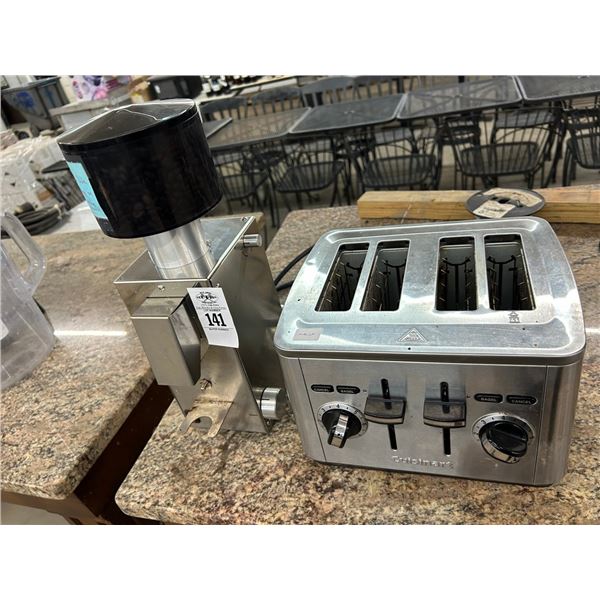 Bezzera  DAL1901  Espresso Grinder, Cuisinart 4 Slice Toaster