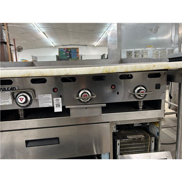 Vulcan Gas 3 Burner  3'  Flat Grill