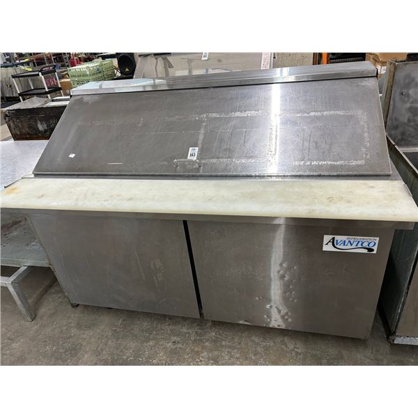 Avantco SS  5'  Rolling Mega Dome Sandwich Prep Unit