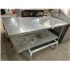 Image 1 : SS  2'  X  5'  Table w/Undershelf