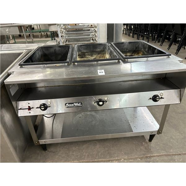 Serve Well Electric 3 Comp Steam Table