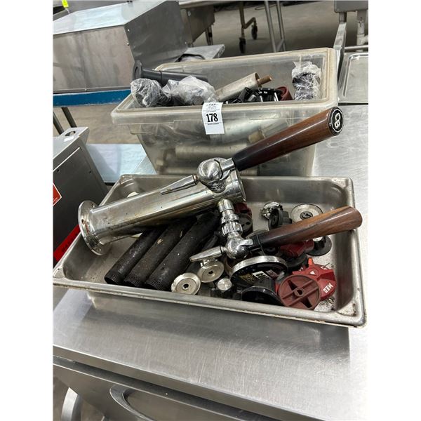 Insert Pans 2, Tap Head, Oven Knobs, Equip. Legs