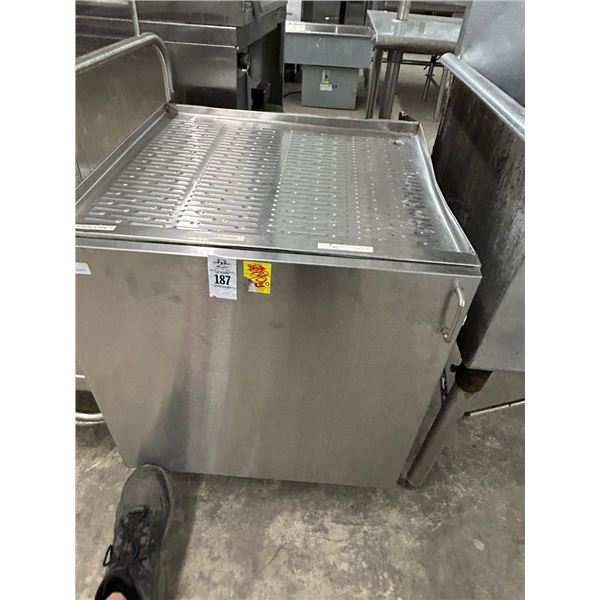 Back Bar  2'  X  2'  Drainboard w/Storage Cabinet