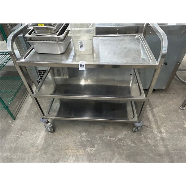 SS  3 Shelf Storage Cart
