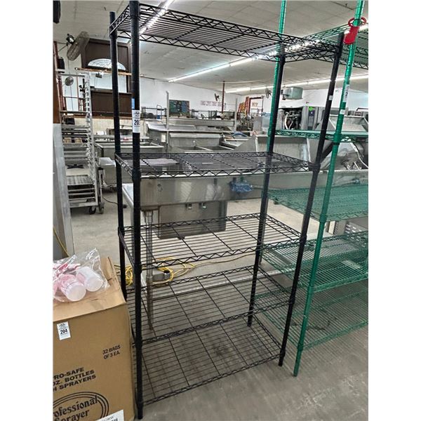 Black Wire 5 Shelf Small Storage Rack