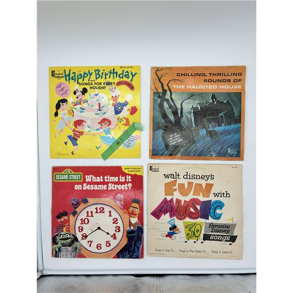 Children’s Vinyl Lot – Happy Birthday, Fun with Music & Educational Records