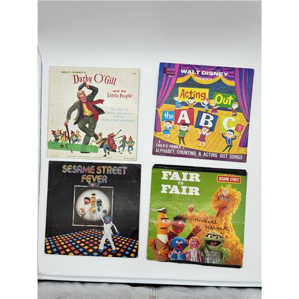 Sesame Street & Kids Vinyl Lot – ABC, Fair & Story Records