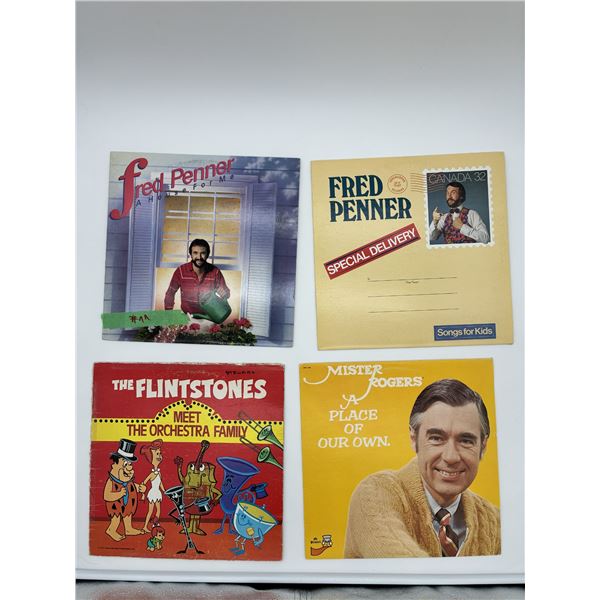 Children’s Vinyl Record Lot – Flintstones, Fred Penner & Kids Classics