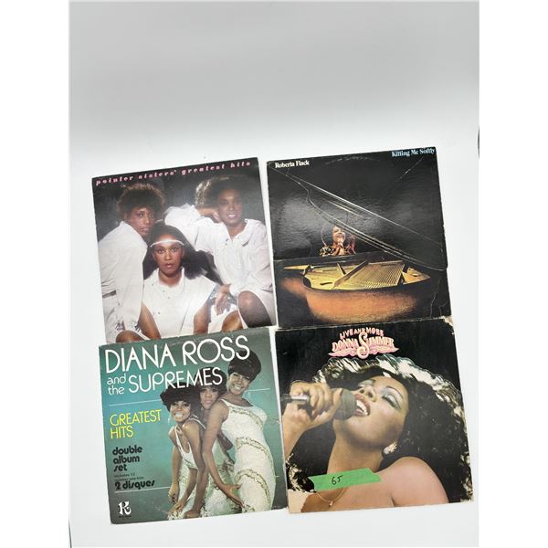 Soul Vinyl Lot – 4 Records (Diana Ross, Supremes, Donna Summer)