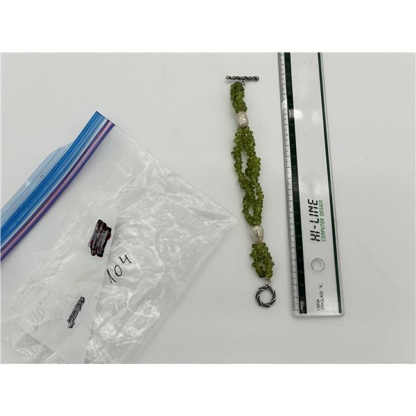 Peridot Stone Bracelet