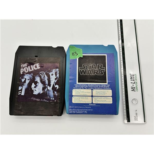 8-Track Tape Lot – Star Wars, The Police