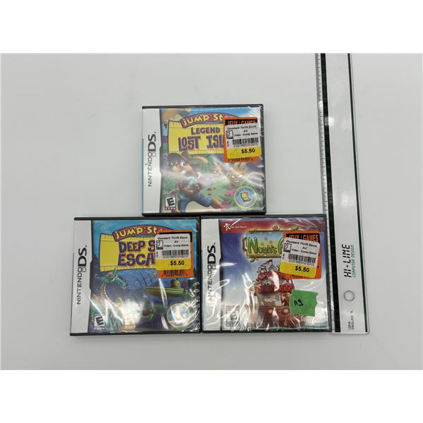 Nintendo DS Game Lot (3) – Noah’s Ark, Deep Sea Escape & More – New Seale