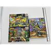 Image 1 : Vintage 1980s Jigsaw Puzzle Lot (3) – TMNT & Dino Riders