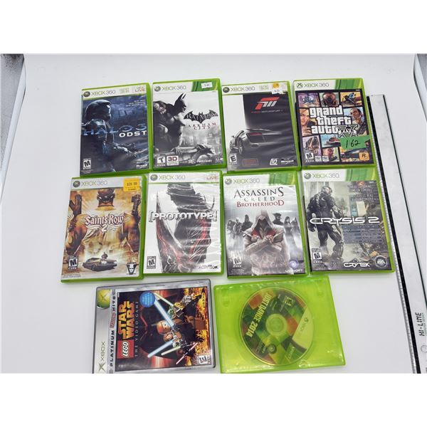 Xbox 360 Video Game Lot (10)