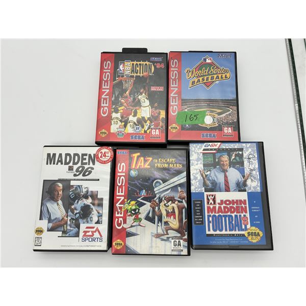 Sega Genesis Game Lot (5) – Complete w/ Cases
