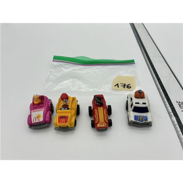 McDonald’s Happy Meal Toy Car Lot (4) – Vintage