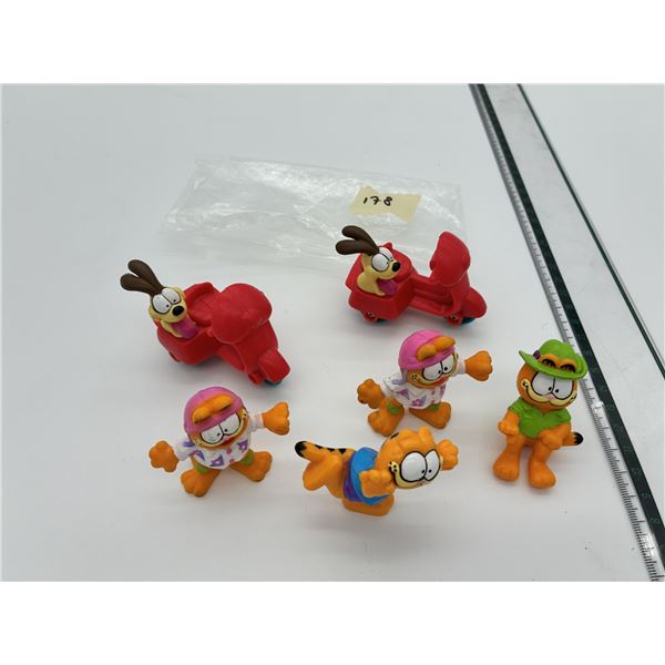 McDonald’s Garfield Toy Lot (7) – 1980s