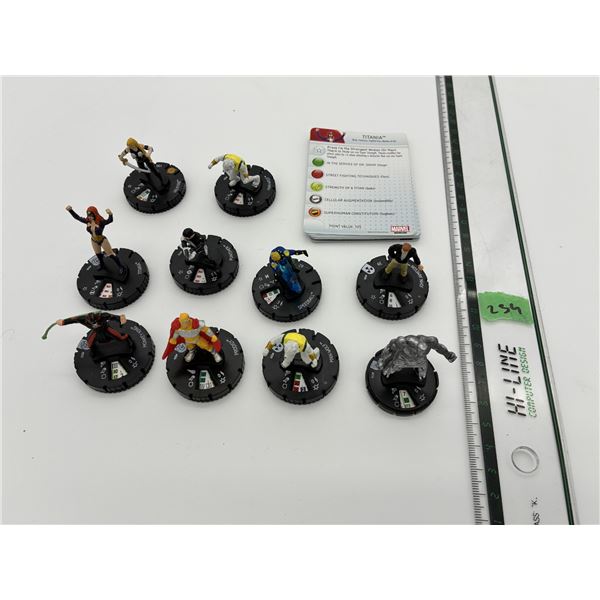 Heroclix Marvel Super Heroes Lot (10) – Cards Included